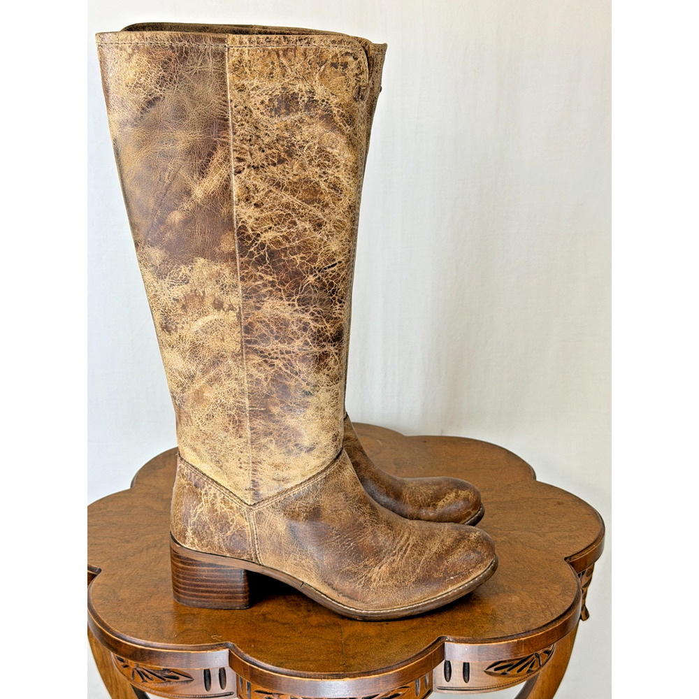 NIB Diba True Week Day 17" Tall Distressed Leather Riding Boot Womens 9.5 #0316 - Picture 5 of 11